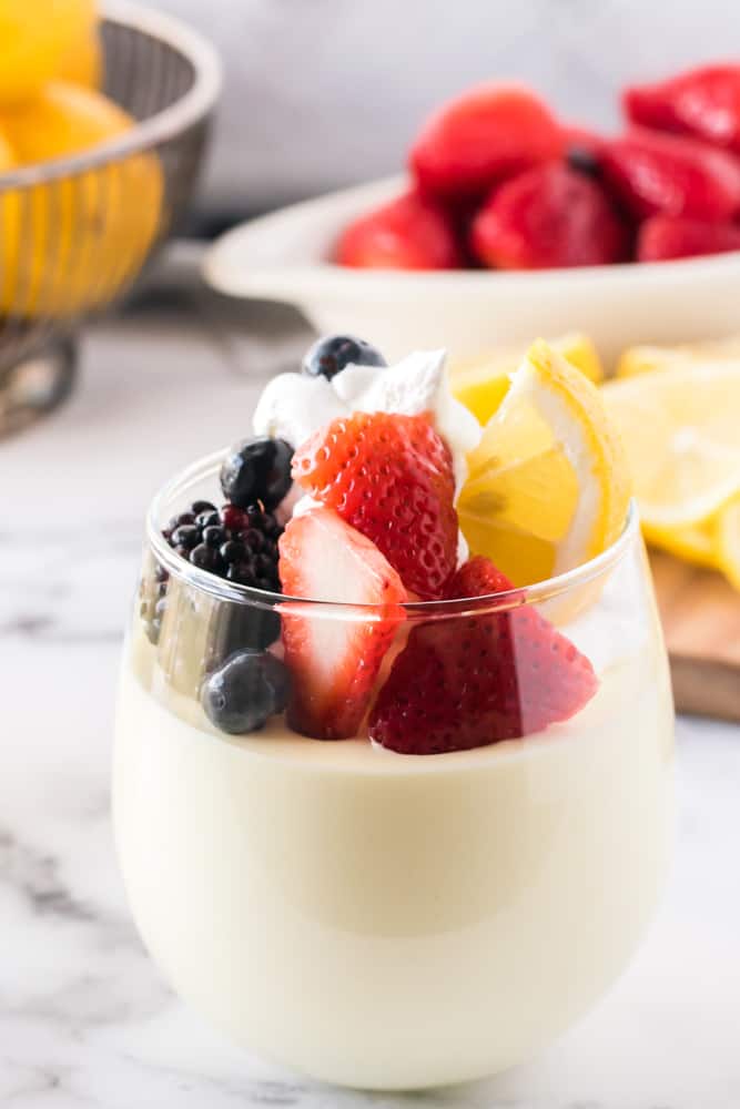 Lemon Cheesecake Mousse - The perfect fluffy lemon dessert! This mousse is lighter than cheesecake, but still tastes like a fresh slice from your favorite NYC eatery.