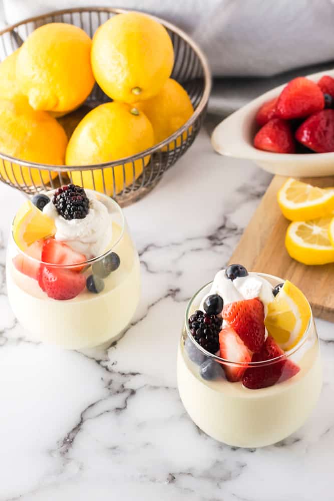 Lemon Cheesecake Mousse - The perfect fluffy lemon dessert! This mousse is lighter than cheesecake, but still tastes like a fresh slice from your favorite NYC eatery.