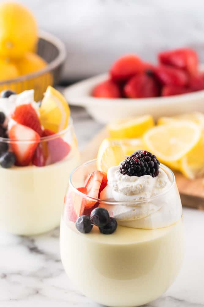 Lemon Cheesecake Mousse - The perfect fluffy lemon dessert! This mousse is lighter than cheesecake, but still tastes like a fresh slice from your favorite NYC eatery.