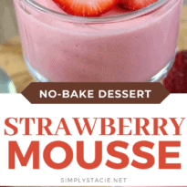 Strawberry Mousse - This light, fluffy strawberry dessert screams summer. Top more sweet treats with this delicious mousse or enjoy it alone.