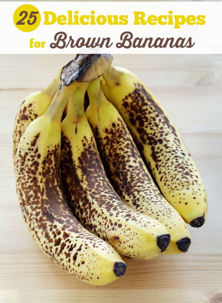 Delicious Recipes for Brown Bananas - Don't throw them away! Brown bananas are sweet and delicious. Try one of these easy recipes with your overripe bananas.