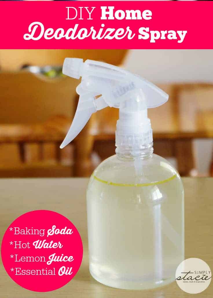 DIY Home Deodorizer Spray - your house will smell fresh with this simple recipe!