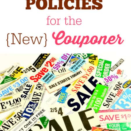 Coupon Policies for the New Couponer