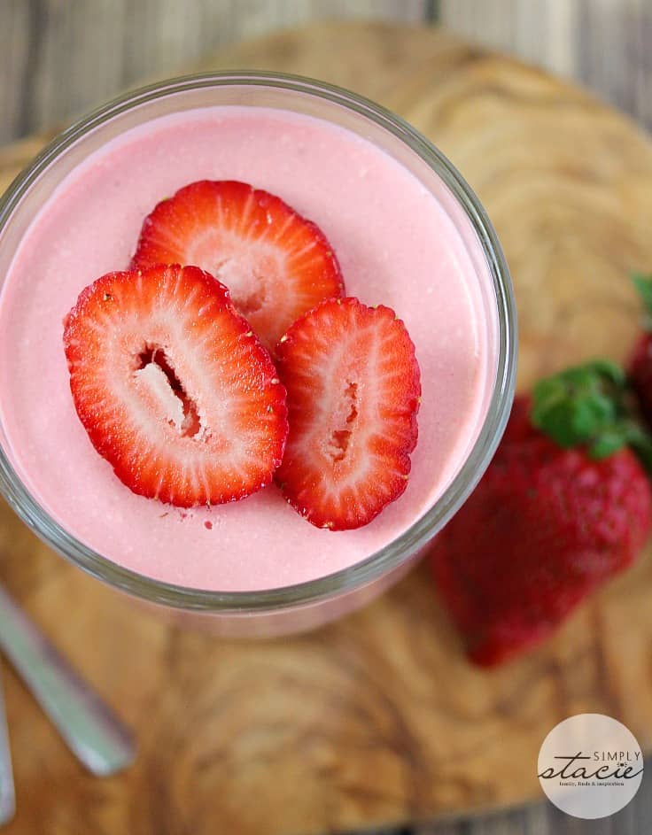 Strawberry Mousse - This light, fluffy strawberry dessert screams summer. Top more sweet treats with this delicious mousse or enjoy it alone.