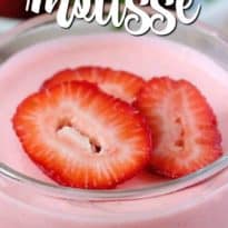 Strawberry Mousse - Sweet, light and addicting, this Strawberry Mousse recipe is an easy, no-bake recipe your family will love!