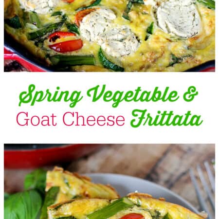 Spring Vegetable & Goat Cheese Frittata