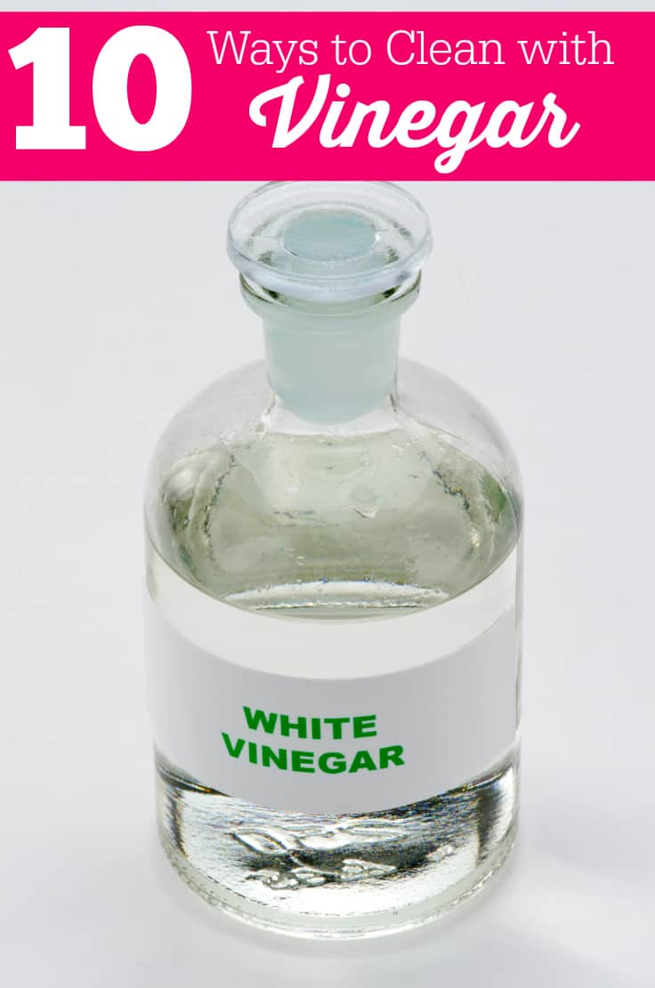 10 Ways to Clean with Vinegar - smart ways to clean your home safe and effectively!