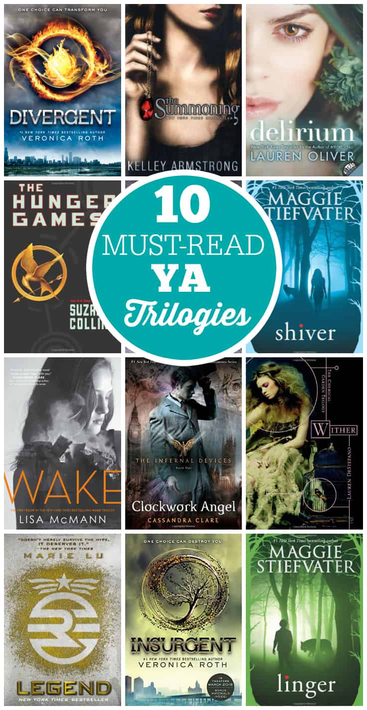 10 Must-Read YA Trilogies - enjoy these books at any age!