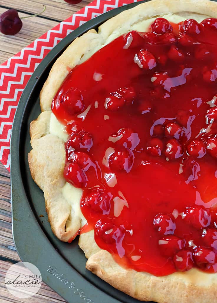 Cherry Cheesecake Pizza