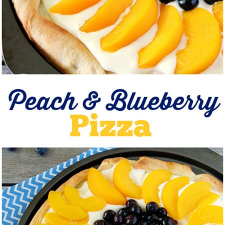 Peach & Blueberry Pizza