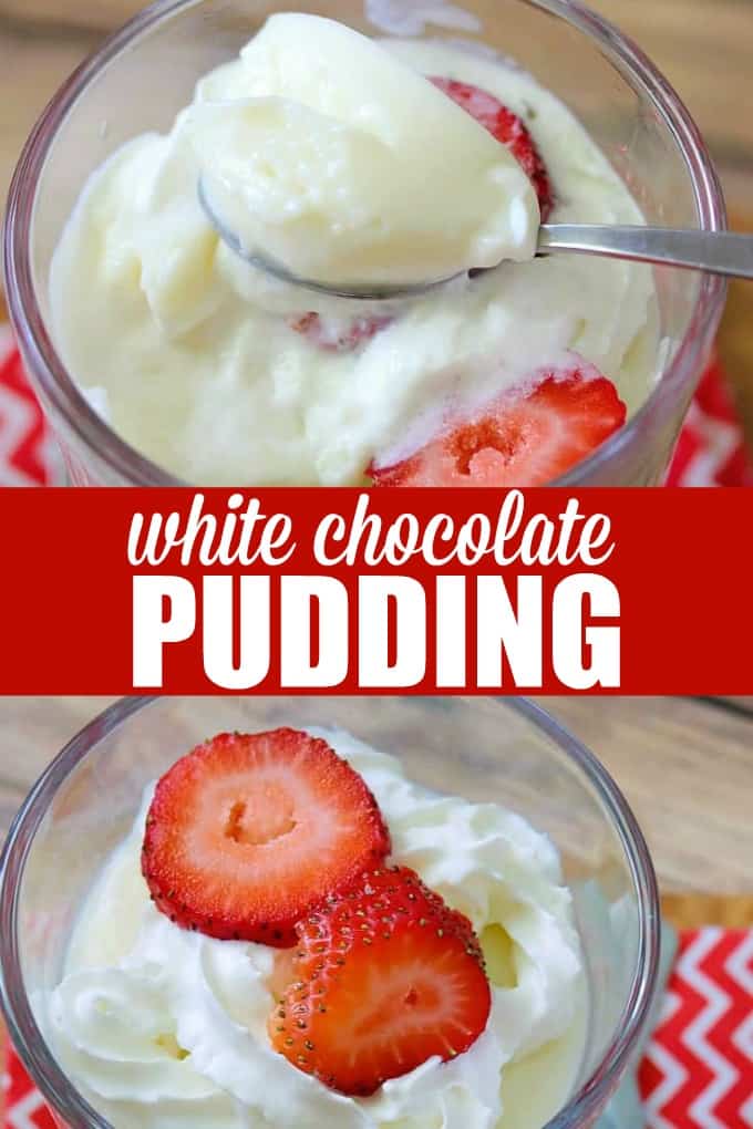 White Chocolate Pudding - White chocolate fans rejoice! Simple and sweet, this pudding goes so well with fresh fruit or served solo for a mid-day treat.