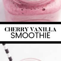 Cherry Vanilla Smoothie - Using convenient frozen sweet cherries, this smoothie is a year-round taste of summer. Vanilla yogurt adds a luscious and creamy texture.