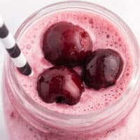 Cherry Vanilla Smoothie - Using convenient frozen sweet cherries, this smoothie is a year-round taste of summer. Vanilla yogurt adds a luscious and creamy texture.