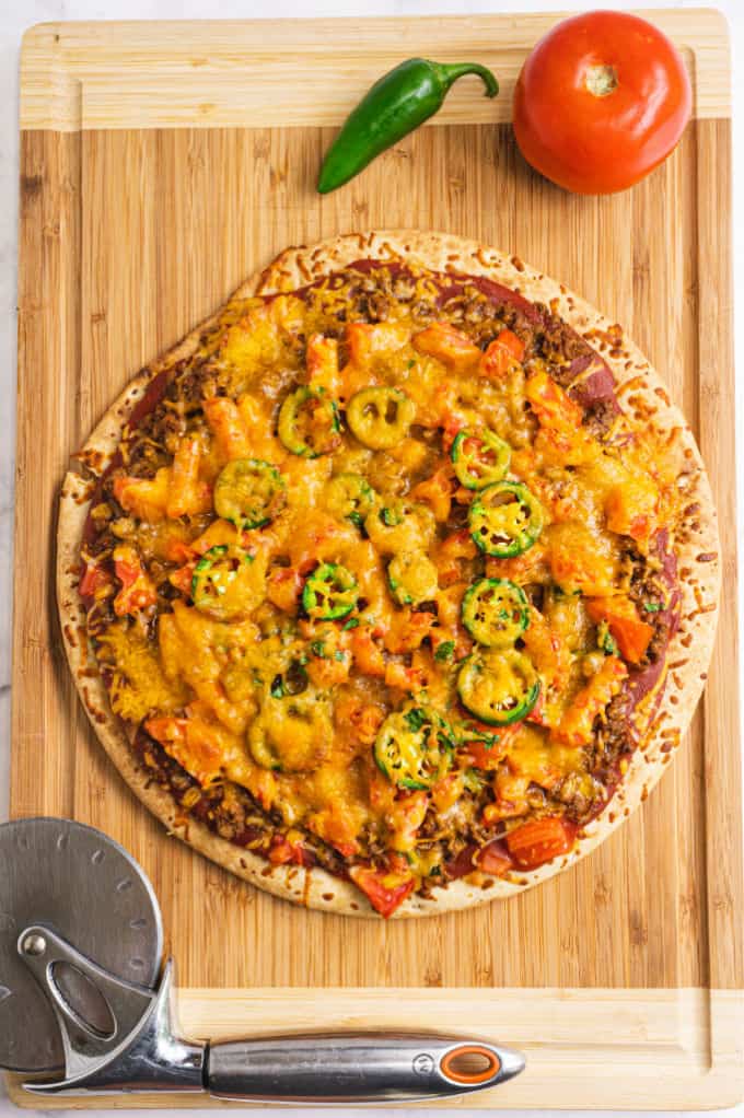 Taco Pizza - A flavour fiesta in your mouth with this delicious recipe!