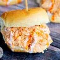 Slow Cooker Buffalo Chicken Sliders