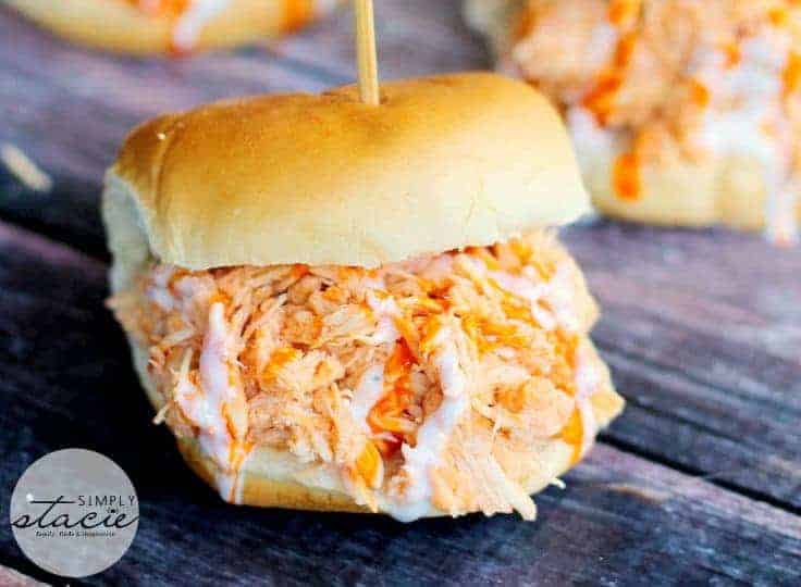 Slow Cooker Buffalo Chicken Sliders