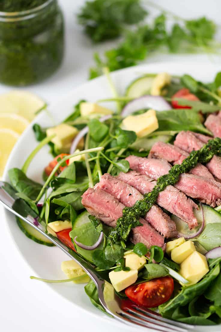 Chimichurri Steak Salad