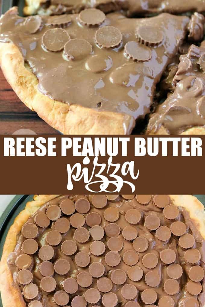 Reese Peanut Butter Pizza - Reese's lovers, rejoice! This dessert pizza is covered with a chocolatey peanut butter spread and topped with mini Reese's cups for a double dose of the sweet treat.