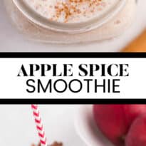 Apple Spice Smoothie - The secret ingredient in this thick and delicious smoothie is oats! A great way to add some fibre to your day, and it tastes amazing.