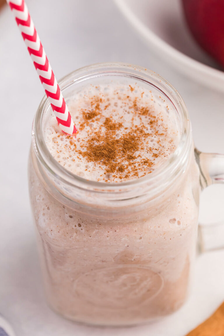 The recipe on a white surface.