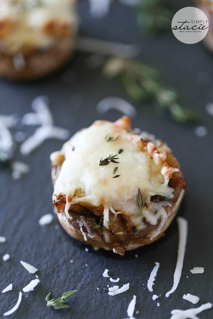 French Onion Stuffed Mushrooms