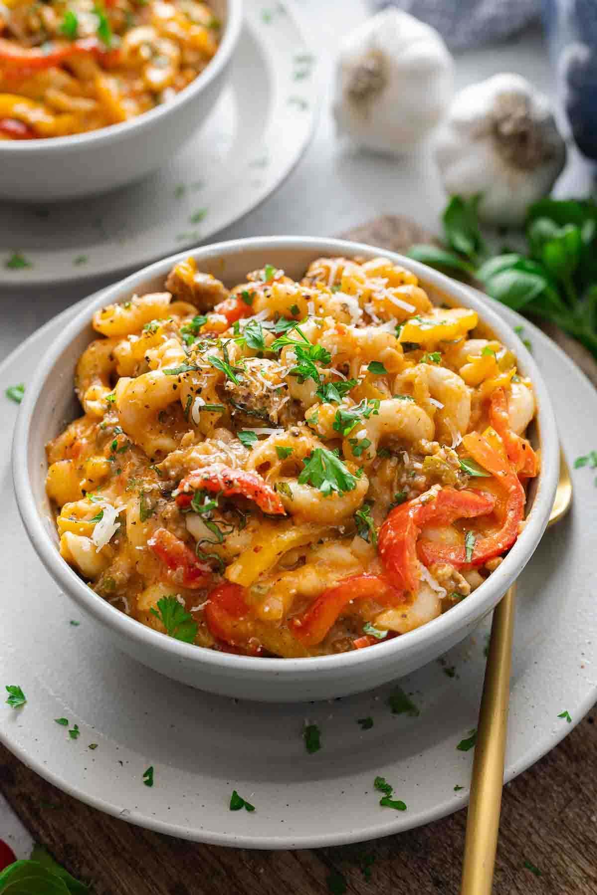 The recipe in a bowl.