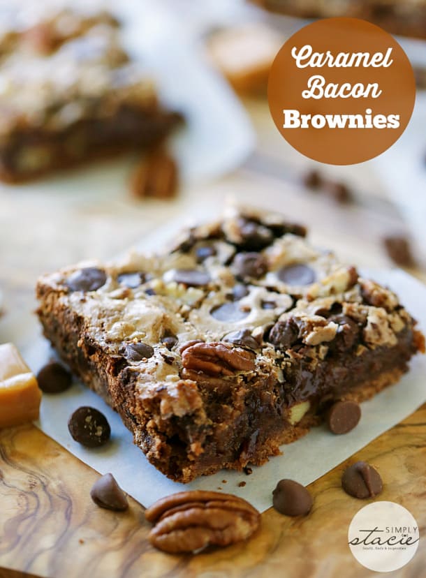 Caramel Bacon Brownies - Simply Stacie