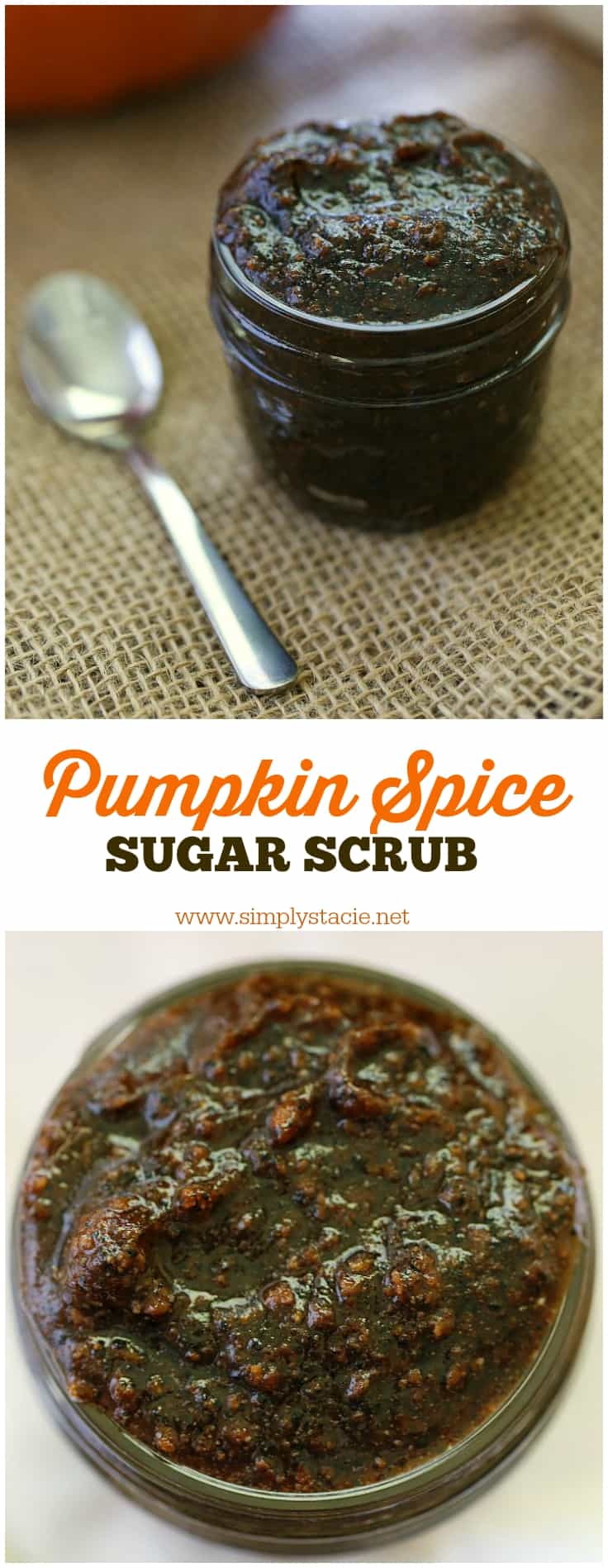 Pumpkin Spice Sugar Scrub - Embrace the scent of fall with this amazing DIY Pumpkin Spice Sugar Scrub. You'll be tempted to eat it, but don't! Your skin will be in for a real treat.