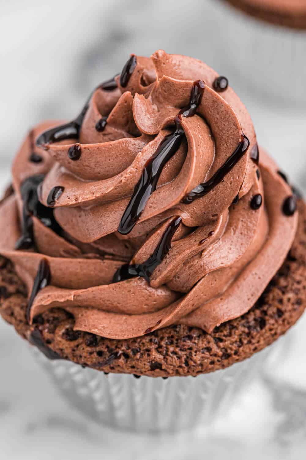 Death by Chocolate Cupcake close up