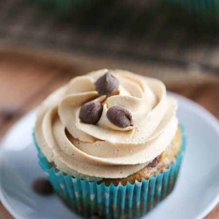 Banana Chocolate Chip Cupcakes with Peanut Butter Frosting