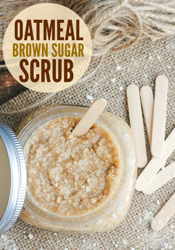 DIY Oatmeal Brown Sugar Scrub - I love how easy this stuff is to make!