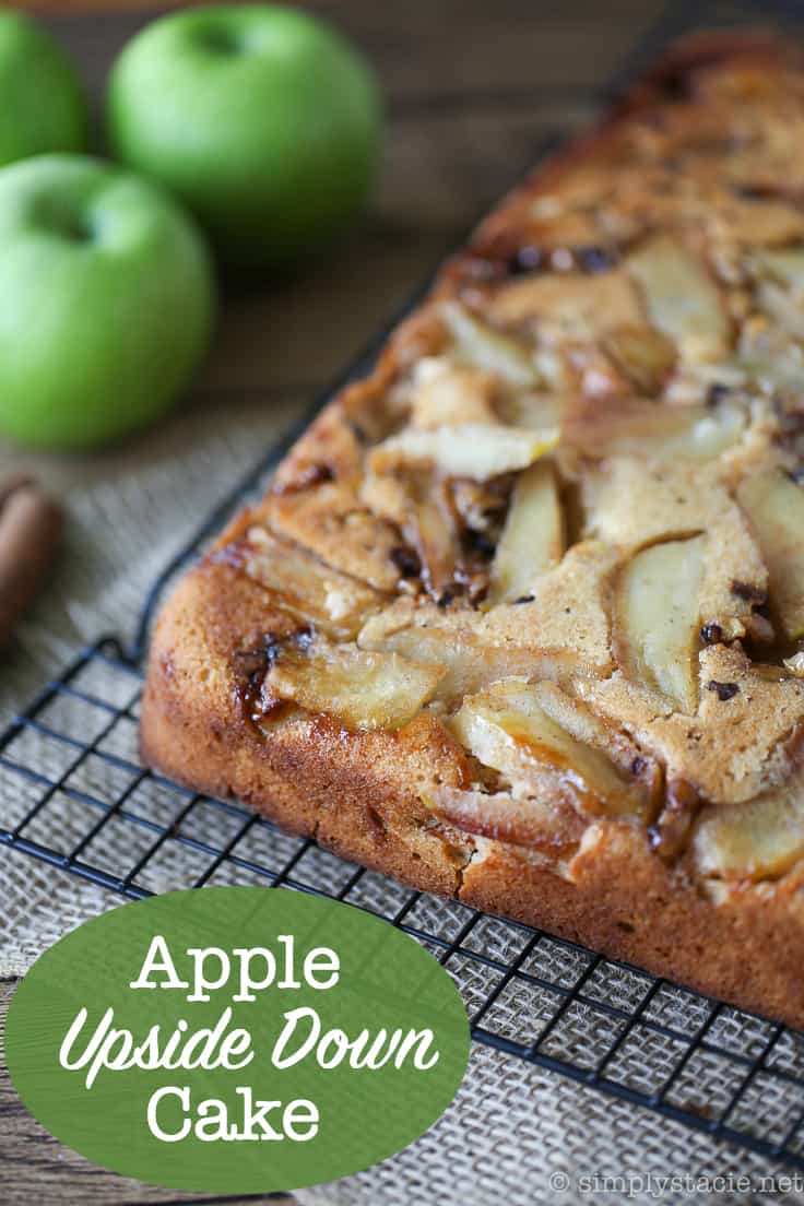 Apple Upside Down Cake - You've had pineapple, now try apple! This amazing fall take on a classic dessert will wow at every holiday and potluck.