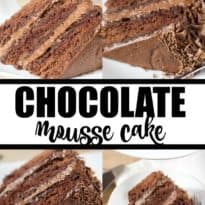 Chocolate Mousse Cake - Luscious and rich, this dessert recipe will satisfy your sweet tooth!