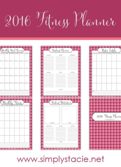 Free 2016 Fitness Planner Printables