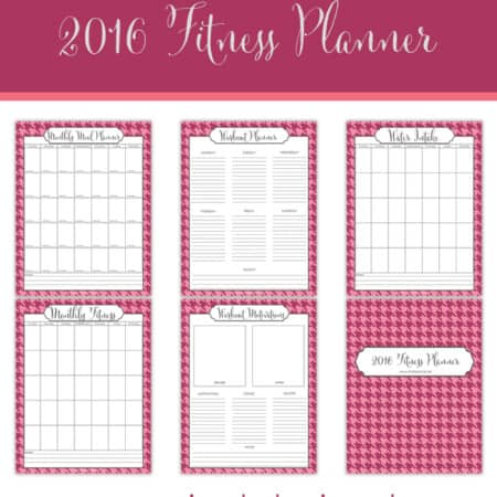 Free 2016 Fitness Planner Printables