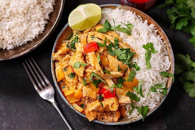 Turkey Thai Curry - Great way to use leftover turkey! This weeknight meal is a 20-minute dish with the flavors of an all-day simmer.