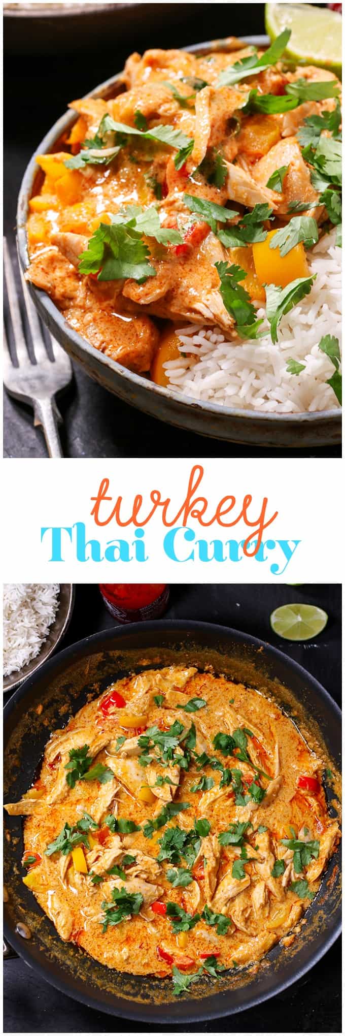 Turkey Thai Curry - Great way to use leftover turkey! This weeknight meal is a 20-minute dish with the flavors of an all-day simmer.