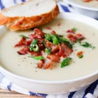 Cauliflower Soup with Bacon