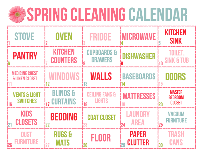 printable 30 day calendar