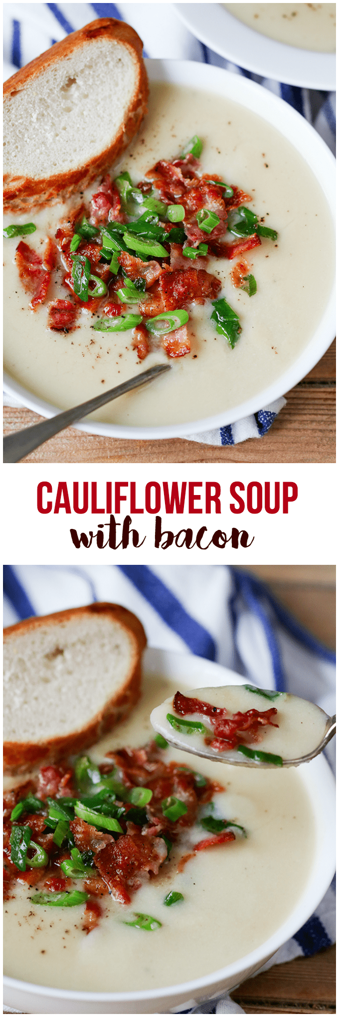 Cauliflower Soup with Bacon Simply Stacie