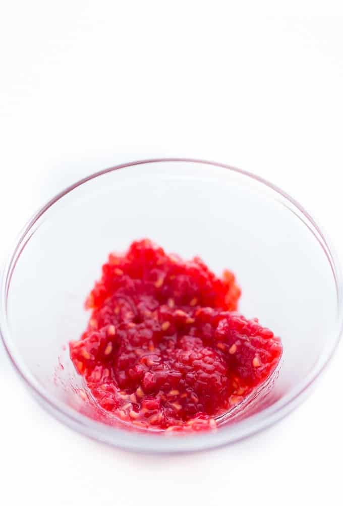 Raspberry Lip Scrub - Get soft, kissable lips with this simple DIY beauty recipe. It's made with three natural ingredients that you may already have in your home!