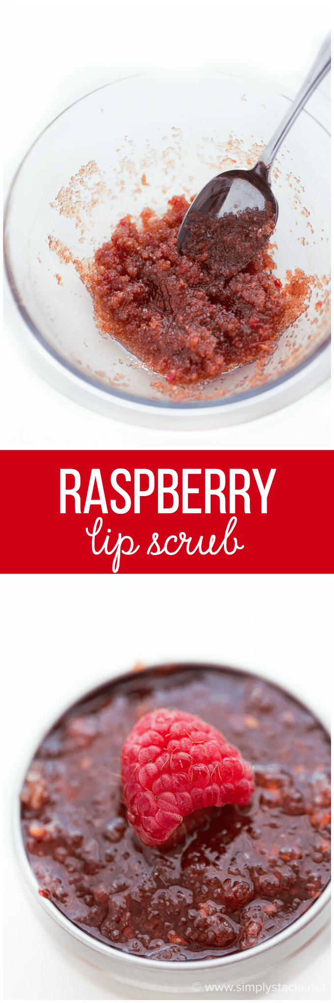 Raspberry Lip ScrubRaspberry Lip Scrub - Get soft, kissable lips with this simple DIY beauty recipe. It's made with three natural ingredients that you may already have in your home!