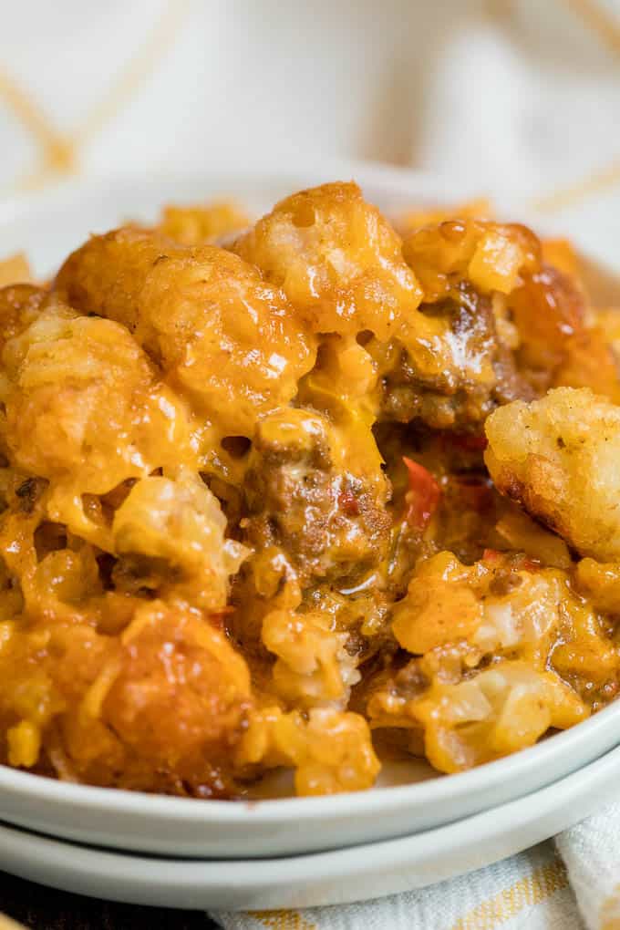 Mexican Tater Tot Casserole - This easy casserole recipe was a hit with my family! It was spicy, hearty and tasty. Comfort food for the win.