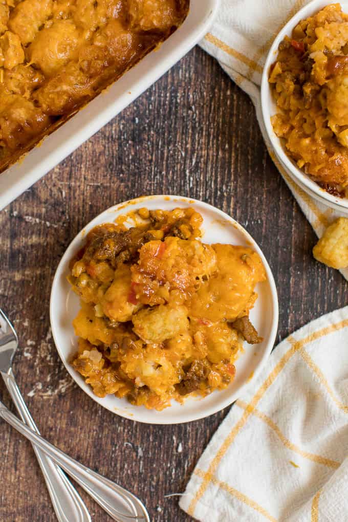 Mexican Tater Tot Casserole - This easy casserole recipe was a hit with my family! It was spicy, hearty and tasty. Comfort food for the win.