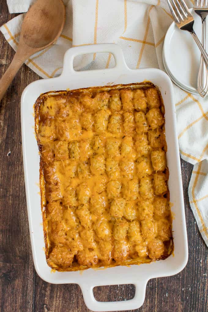 Mexican Tater Tot Casserole - This easy casserole recipe was a hit with my family! It was spicy, hearty and tasty. Comfort food for the win.