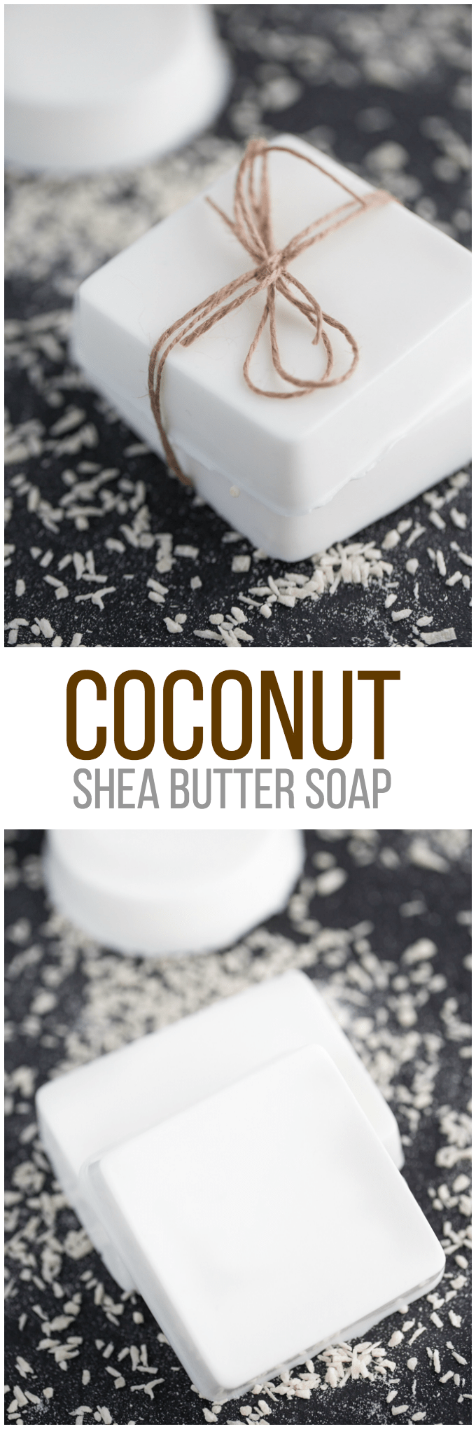 Coconut Shea Butter Soap - Making your own soap couldn't be any easier! This Coconut Shea Butter Soap smells heavenly and feels luxurious on your skin.