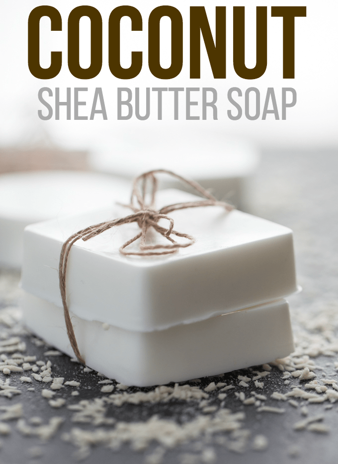 Coconut Shea Butter Soap - Making your own soap couldn't be any easier! This Coconut Shea Butter Soap smells heavenly and feels luxurious on your skin.
