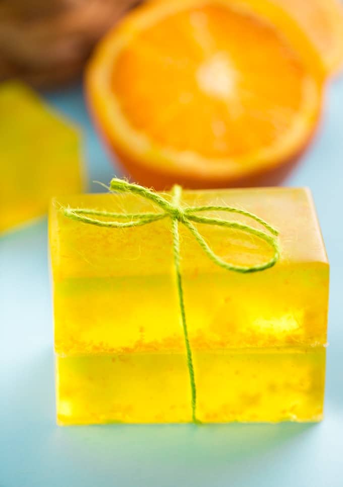 Orange Zest Soap - Fresh and invigorating! Make up a batch of this lovely glycerine soap for your family in under an hour.