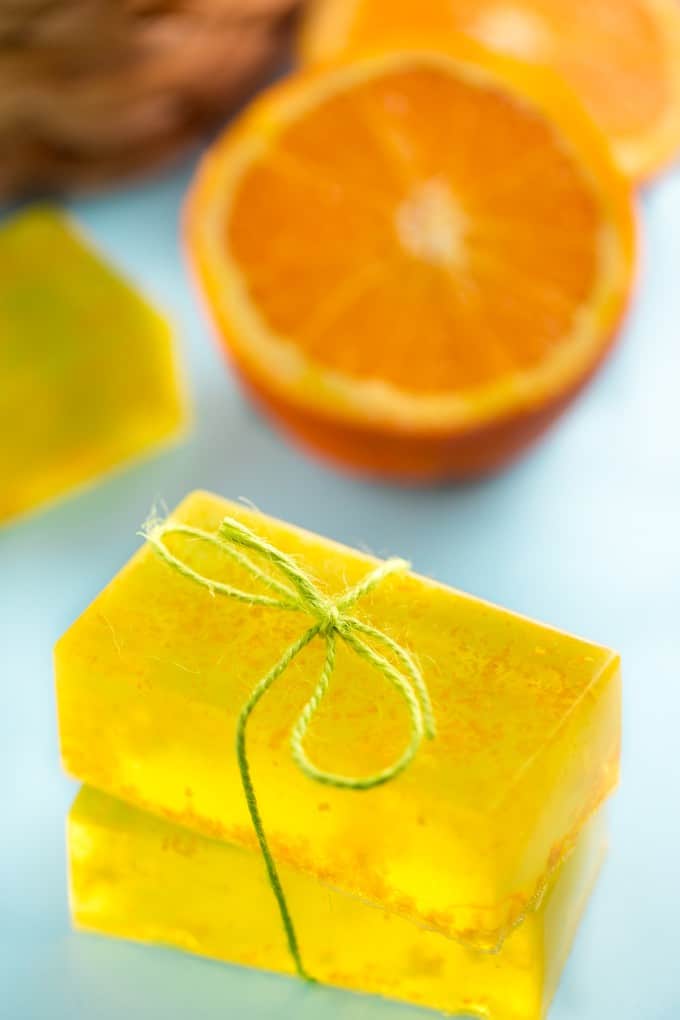Orange Zest Soap - Fresh and invigorating! Make up a batch of this lovely glycerine soap for your family in under an hour.