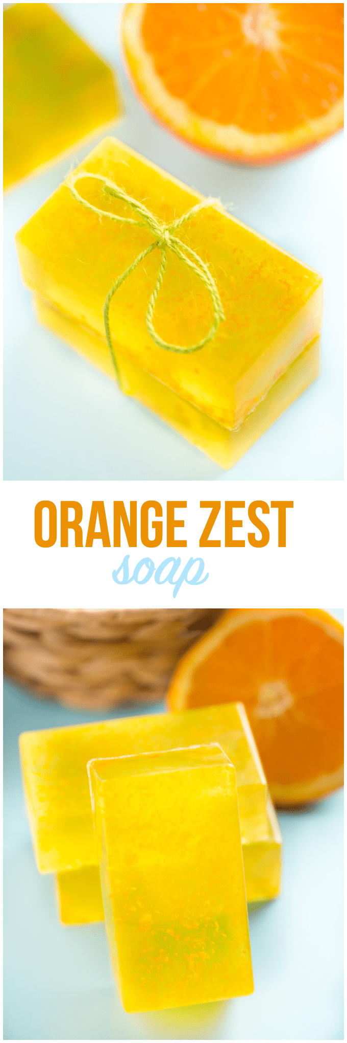 Orange Zest Soap - Fresh and invigorating! Make up a batch of this lovely glycerine soap for your family in under an hour.